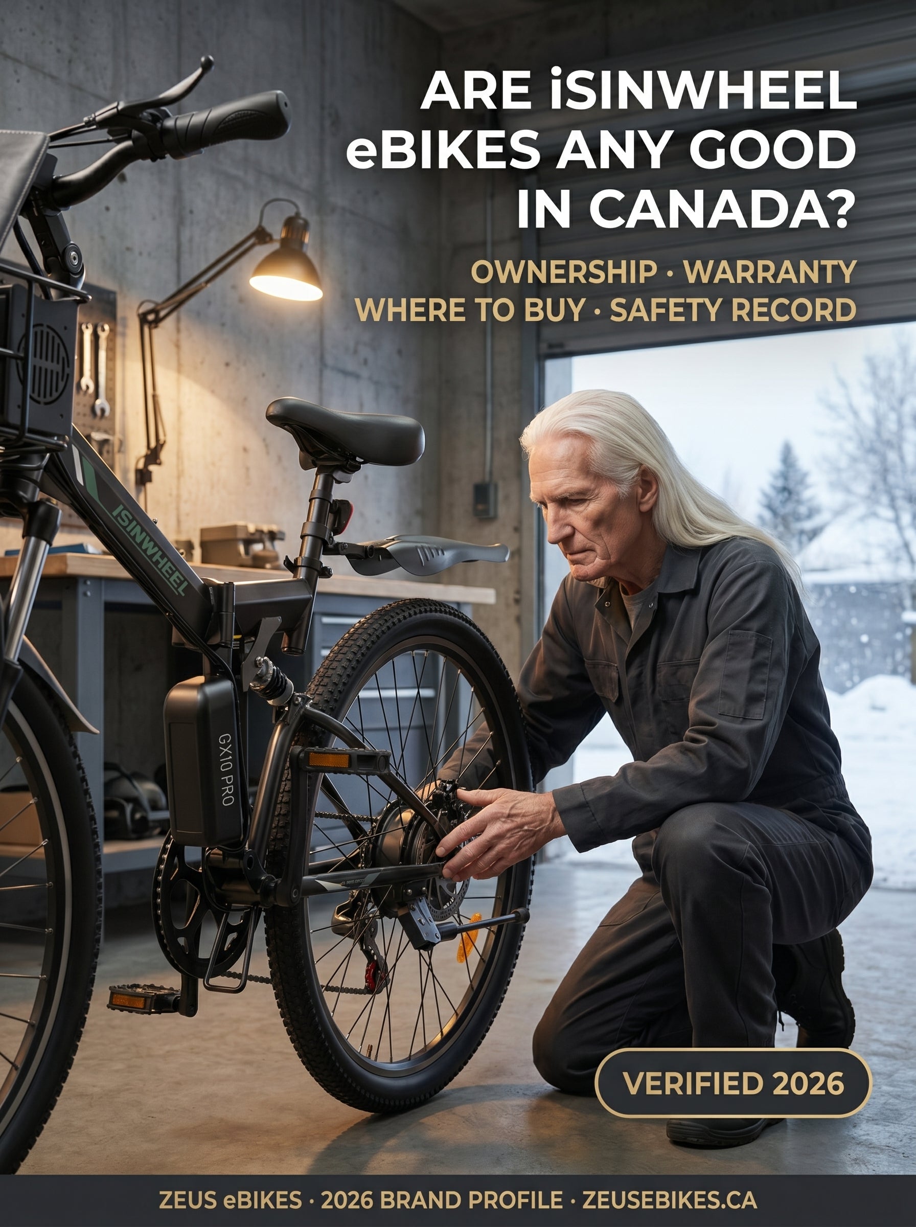 Zeus eBikes verified brand profile of iSinwheel eBikes Canada 2026 — are iSinwheel eBikes any good? Ownership, warranty, where to buy