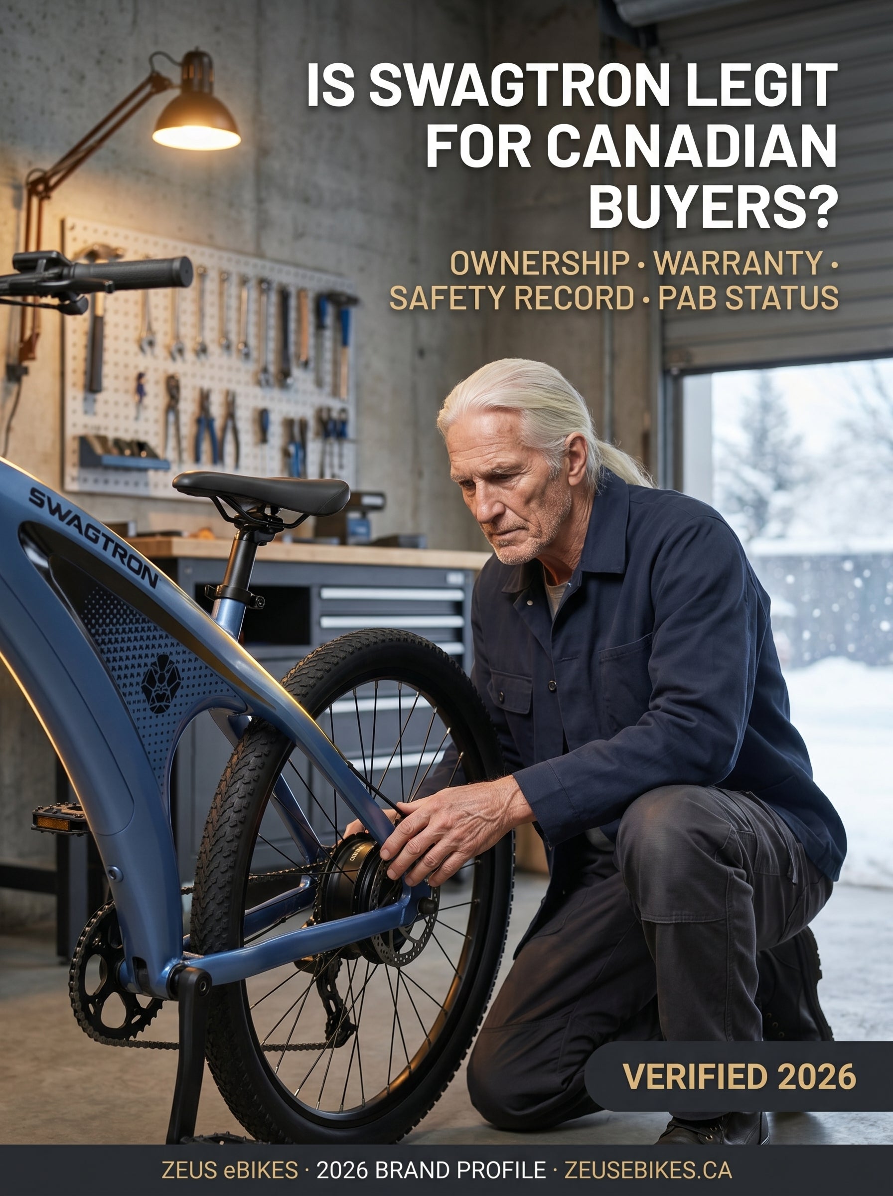 Zeus eBikes verified brand profile of Swagtron eBikes Canada 2026 — is Swagtron legit for Canadian buyers? Ownership, warranty, safety record