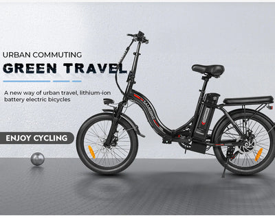SAMEBIKE CY20 Folding Commuter Electric Bike (350W, 36V 13Ah, 20")