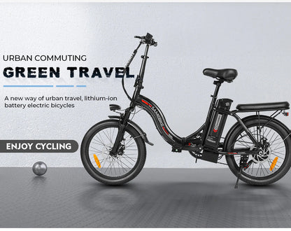 SAMEBIKE CY20 Folding Commuter Electric Bike (350W, 36V 13Ah, 20")