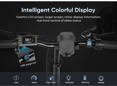 SAMEBIKE CY20 Folding Commuter Electric Bike (350W, 36V 13Ah, 20")