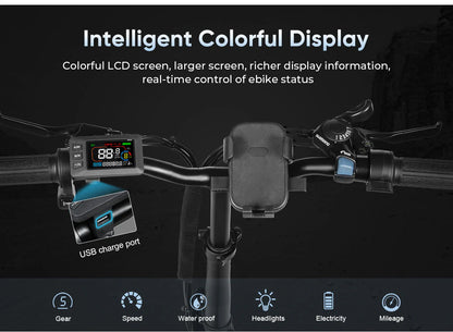 SAMEBIKE CY20 Folding Commuter Electric Bike (350W, 36V 13Ah, 20")