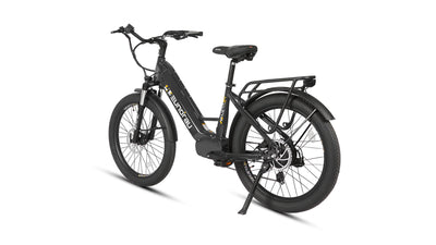Eunorau Meta 24 step-through commuter electric bike — 500W rear hub motor, torque sensor, 48V 720Wh Samsung battery, 24x3.0 Innova tyres, hydraulic disc brakes — Zeus eBikes Canada