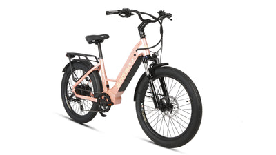 Eunorau Meta 24 step-through commuter electric bike — 500W rear hub motor, torque sensor, 48V 720Wh Samsung battery, 24x3.0 Innova tyres, hydraulic disc brakes — Zeus eBikes Canada