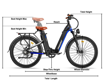 Freesky NOVA B-360 Dual-Battery Step-Thru Electric Bike