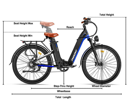 Freesky NOVA B-360 Dual-Battery Step-Thru Electric Bike