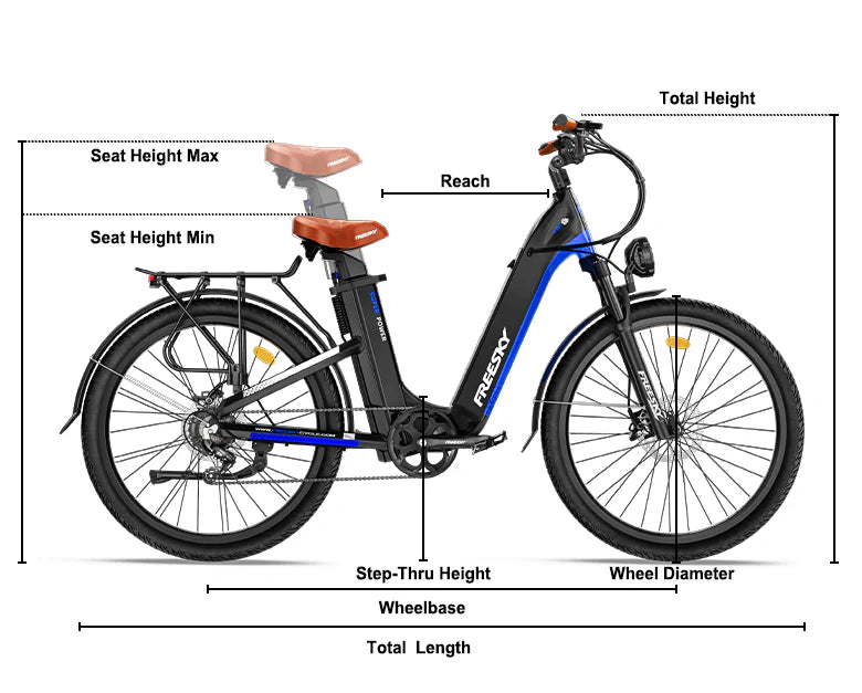 Freesky NOVA B-360 Dual-Battery Step-Thru Electric Bike
