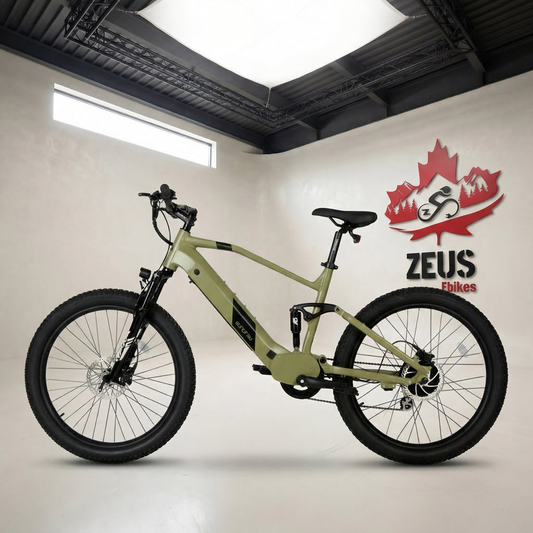 Eunorau Defender Full-Suspension eMTB — 500W, 27.5×3.0 – Zeus