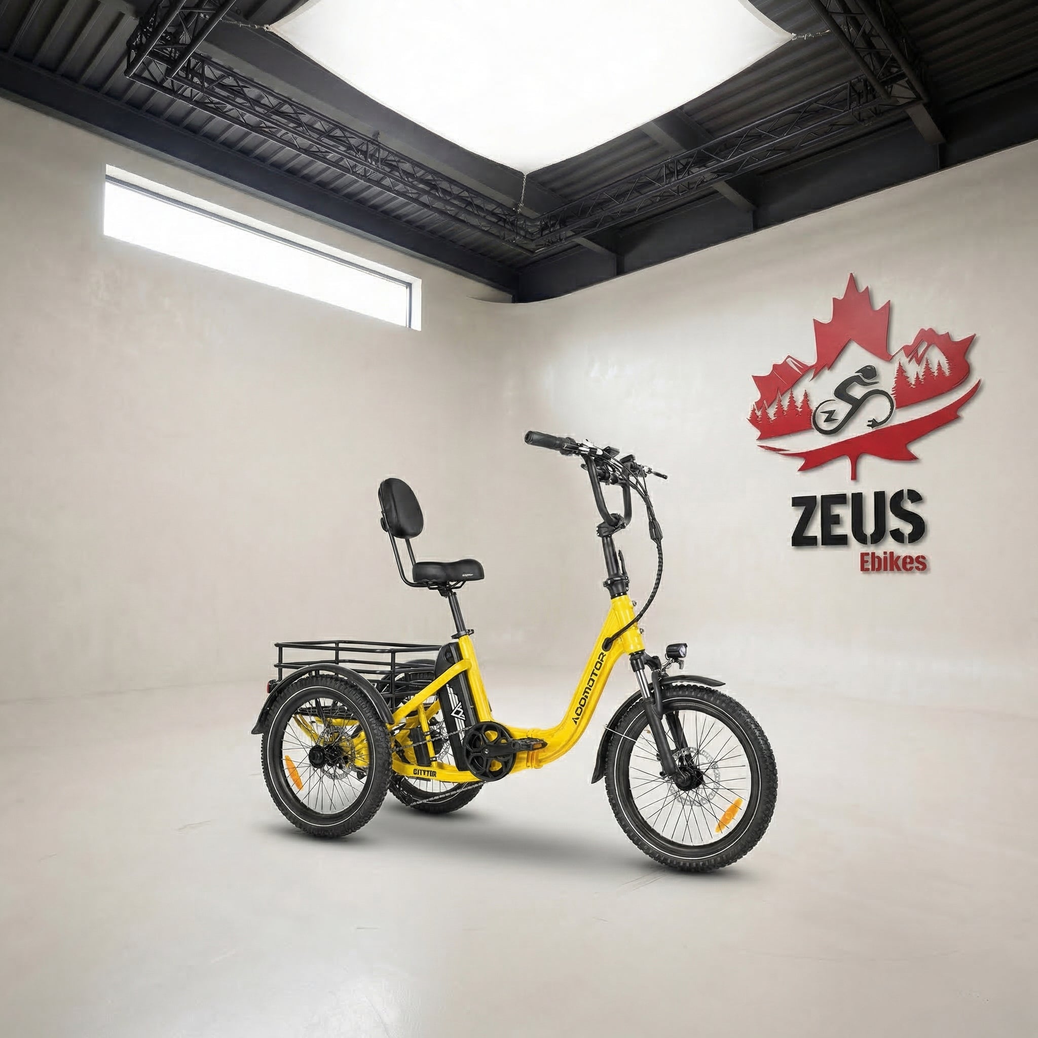 Addmotor SpytanX Reverse eTrike – Zeus Ebikes Canada