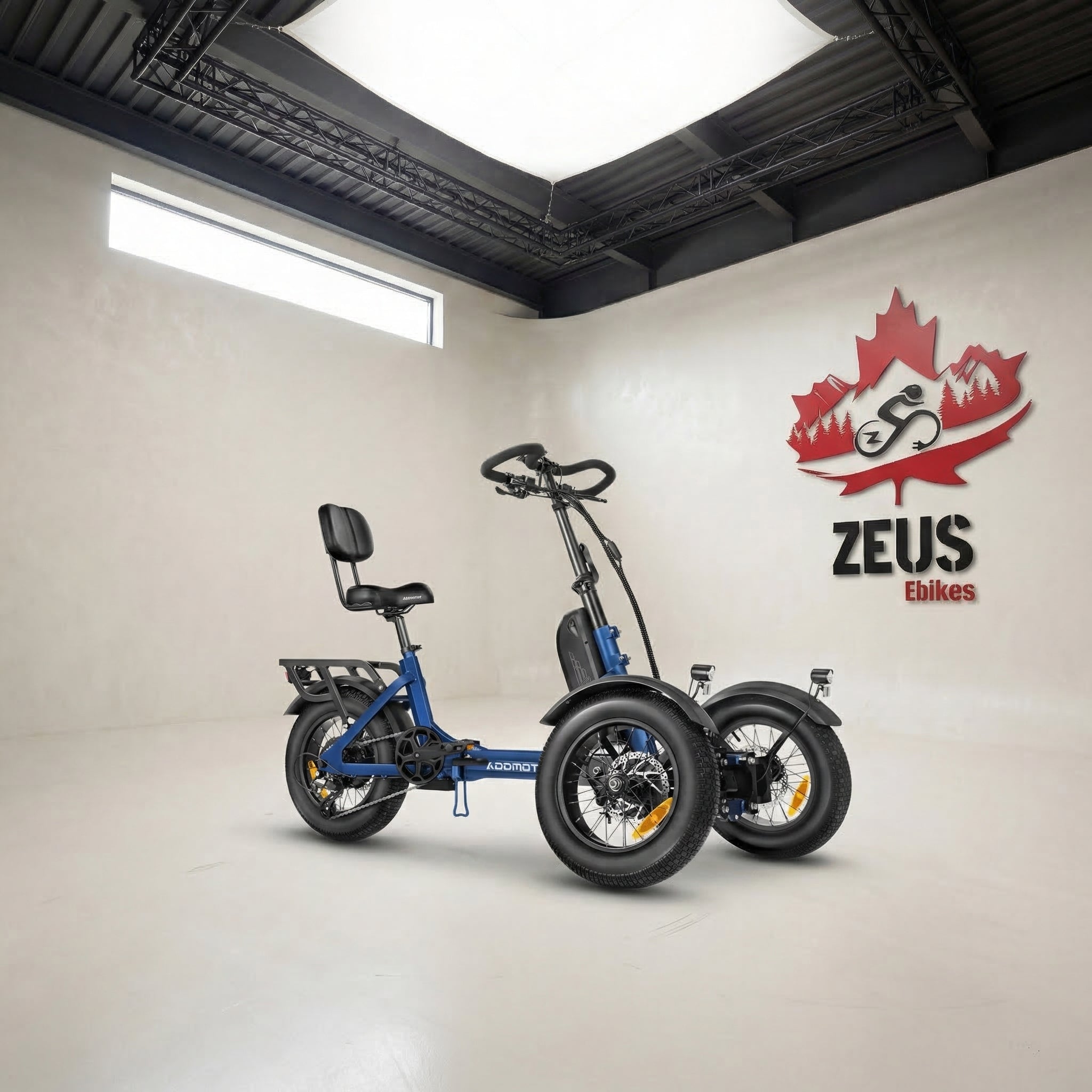 Addmotor SpytanX Reverse eTrike – Zeus Ebikes Canada