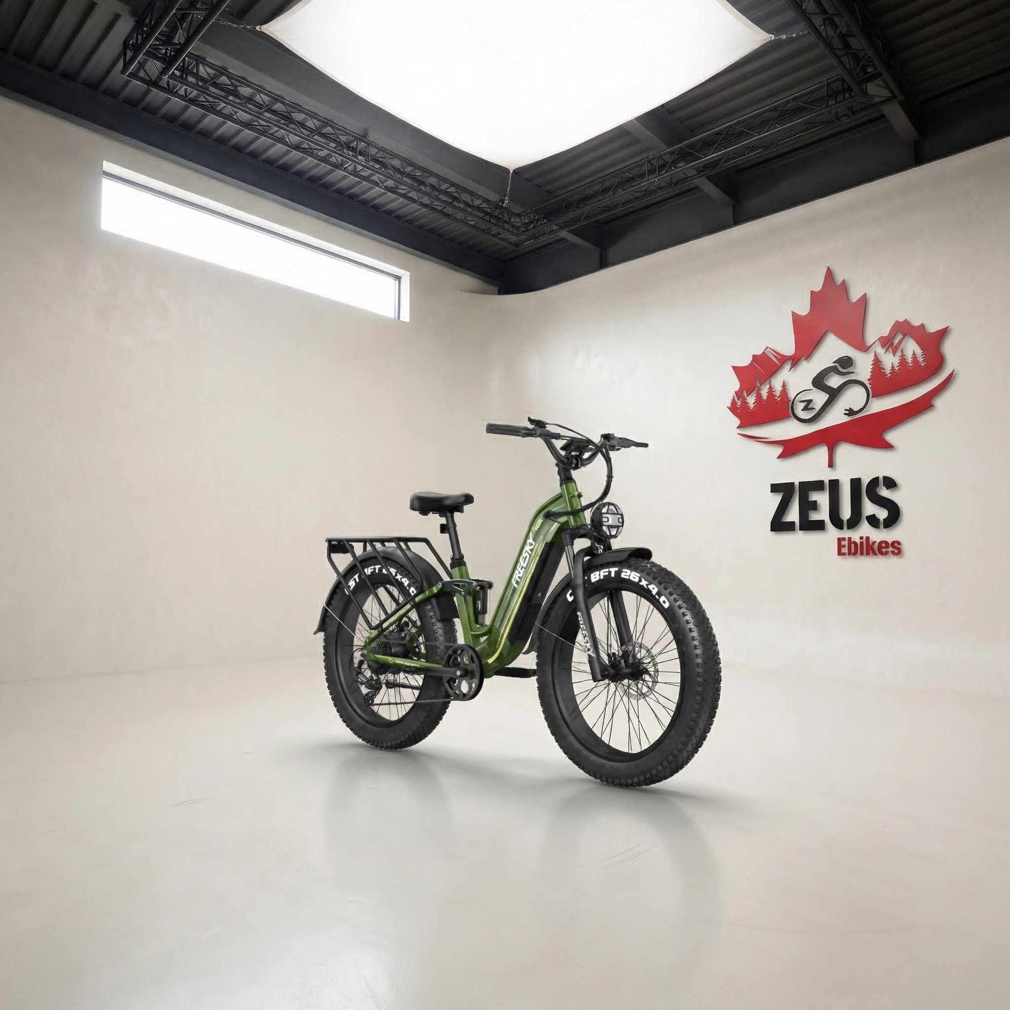 FREESKY Wild Cat Pro A-340 Step-Thru Full-Suspension Fat Tire eBike (1800W Peak)