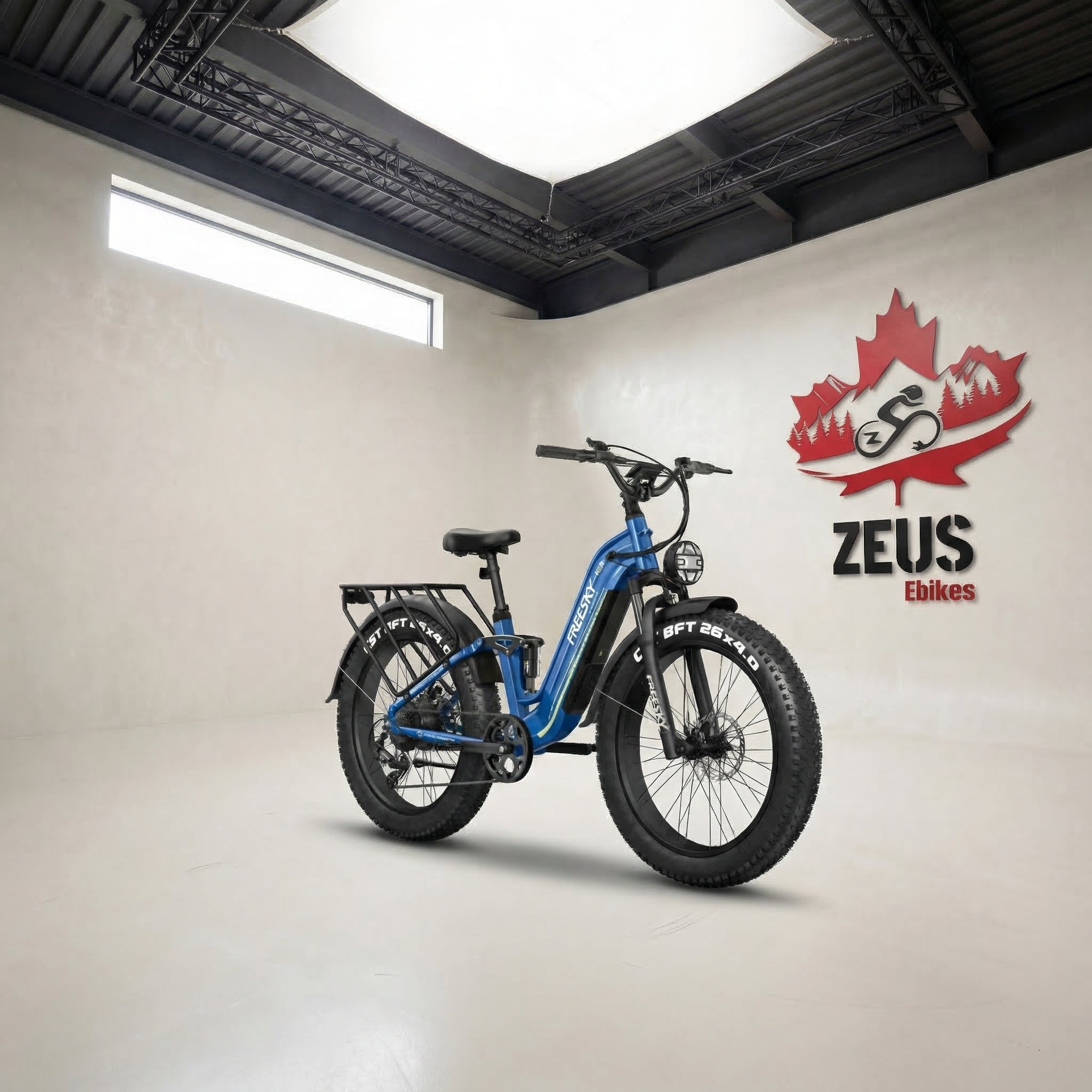 FREESKY Wild Cat Pro A-340 Step-Thru Full-Suspension Fat Tire eBike (1800W Peak)