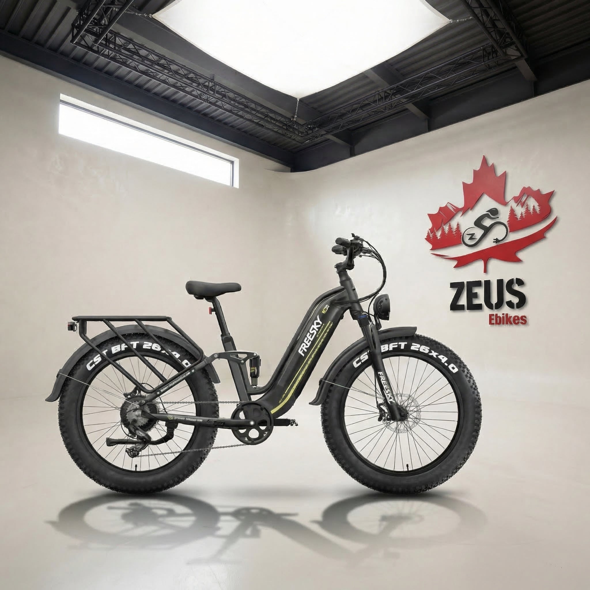 FREESKY Wild Cat Ultra A-340 – Full Suspension Step-Thru Fat Tire eBike (48V 25Ah)