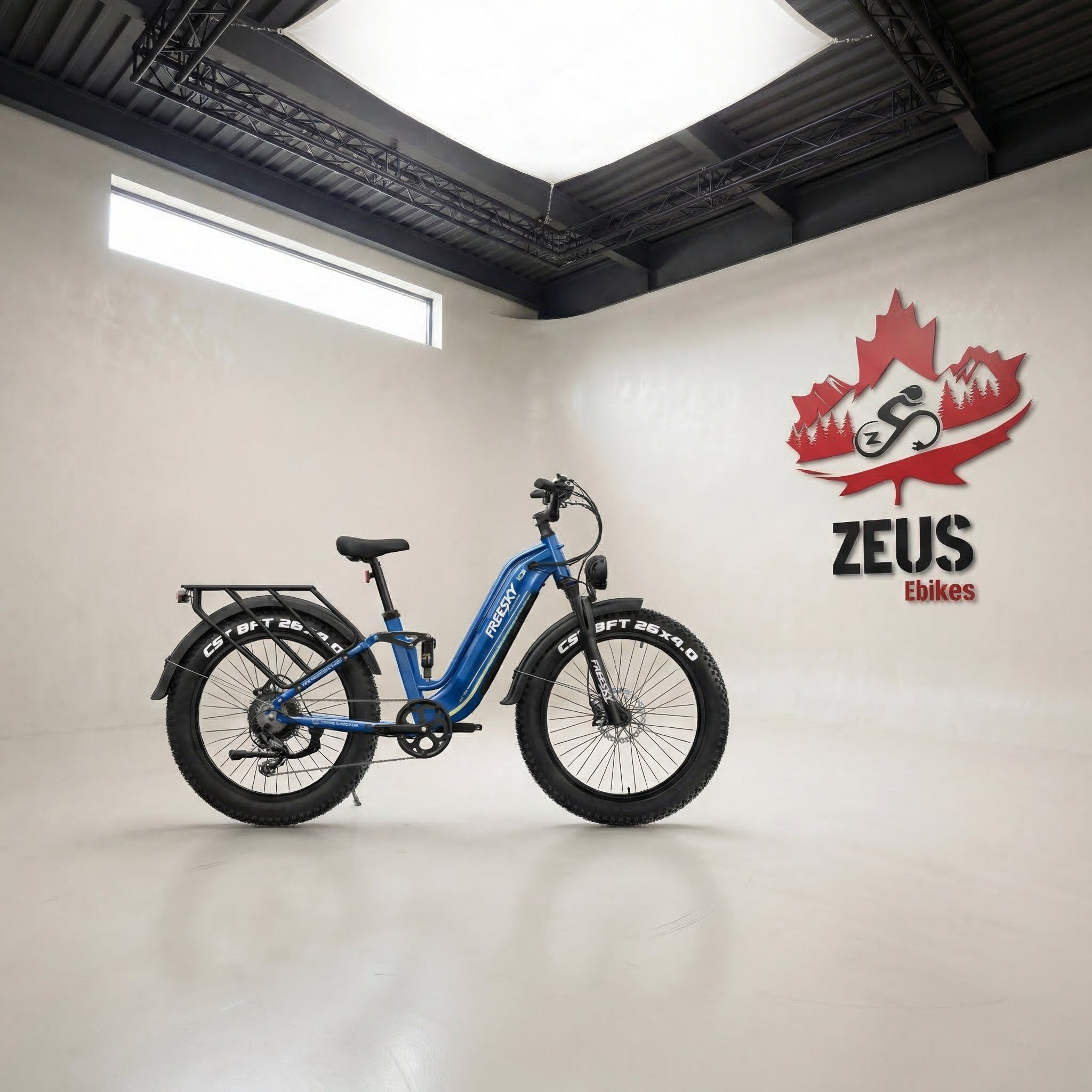 FREESKY Wild Cat Ultra A-340 – Full Suspension Step-Thru Fat Tire eBike (48V 25Ah)