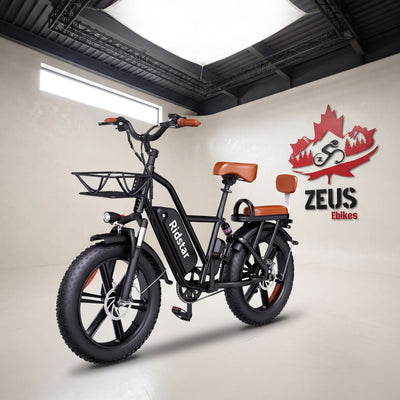 Ridstar FM001 20" 2-Seater Fat Tire Electric Bike — 1000W, 720 Wh