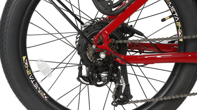 Eunorau Meta 24 step-through commuter electric bike — 500W rear hub motor, torque sensor, 48V 720Wh Samsung battery, 24x3.0 Innova tyres, hydraulic disc brakes — Zeus eBikes Canada