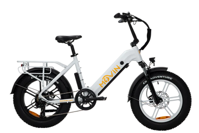 Movin Pulse Fat Tire Delivery E-Bike (500W, Dual-Battery Options, 50kg Rack, 32 km/h)