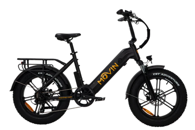 Movin Pulse Fat Tire Delivery E-Bike (500W, Dual-Battery Options, 50kg Rack, 32 km/h)