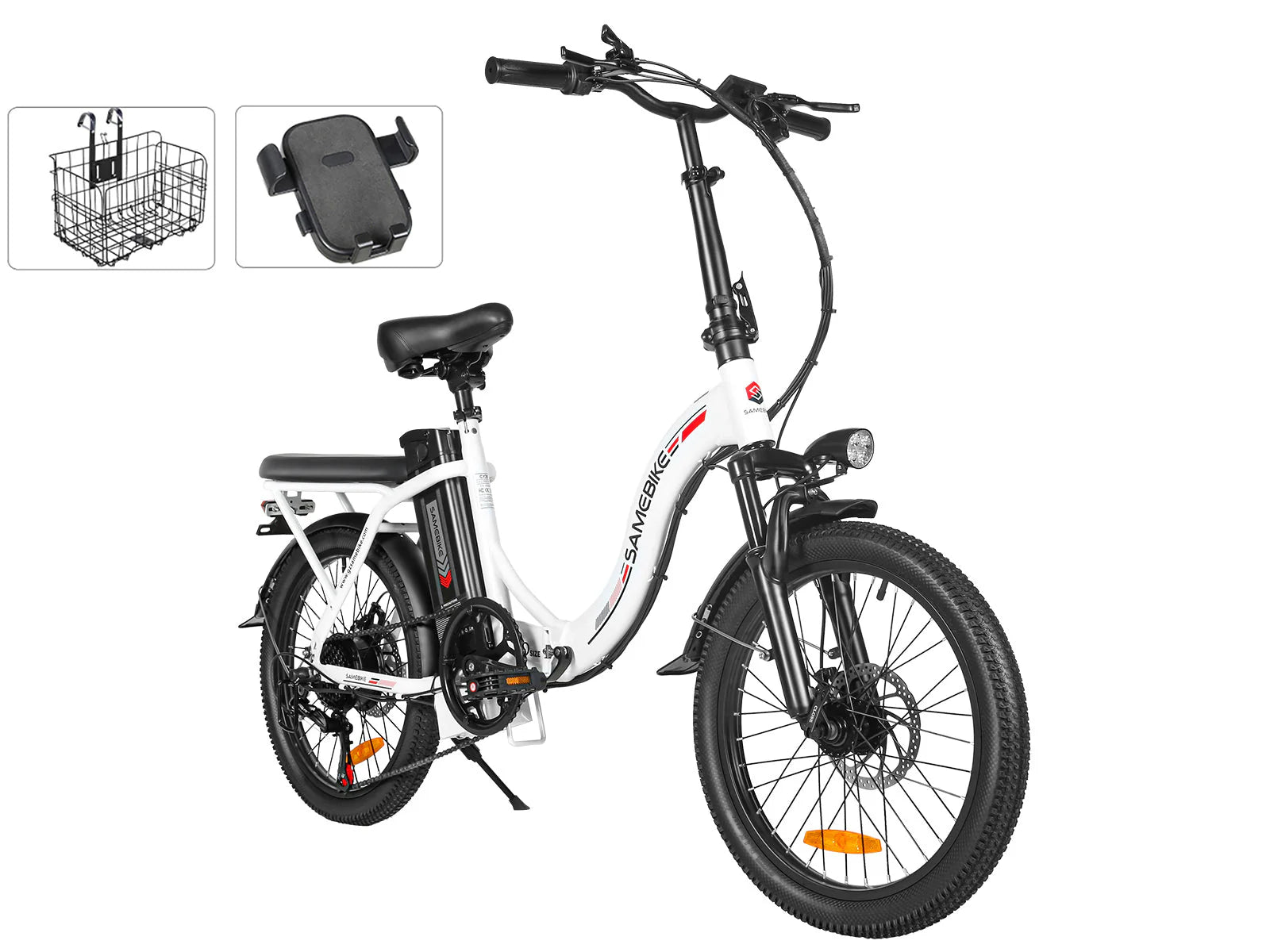 SAMEBIKE CY20 Folding Commuter Electric Bike (350W, 36V 13Ah, 20")