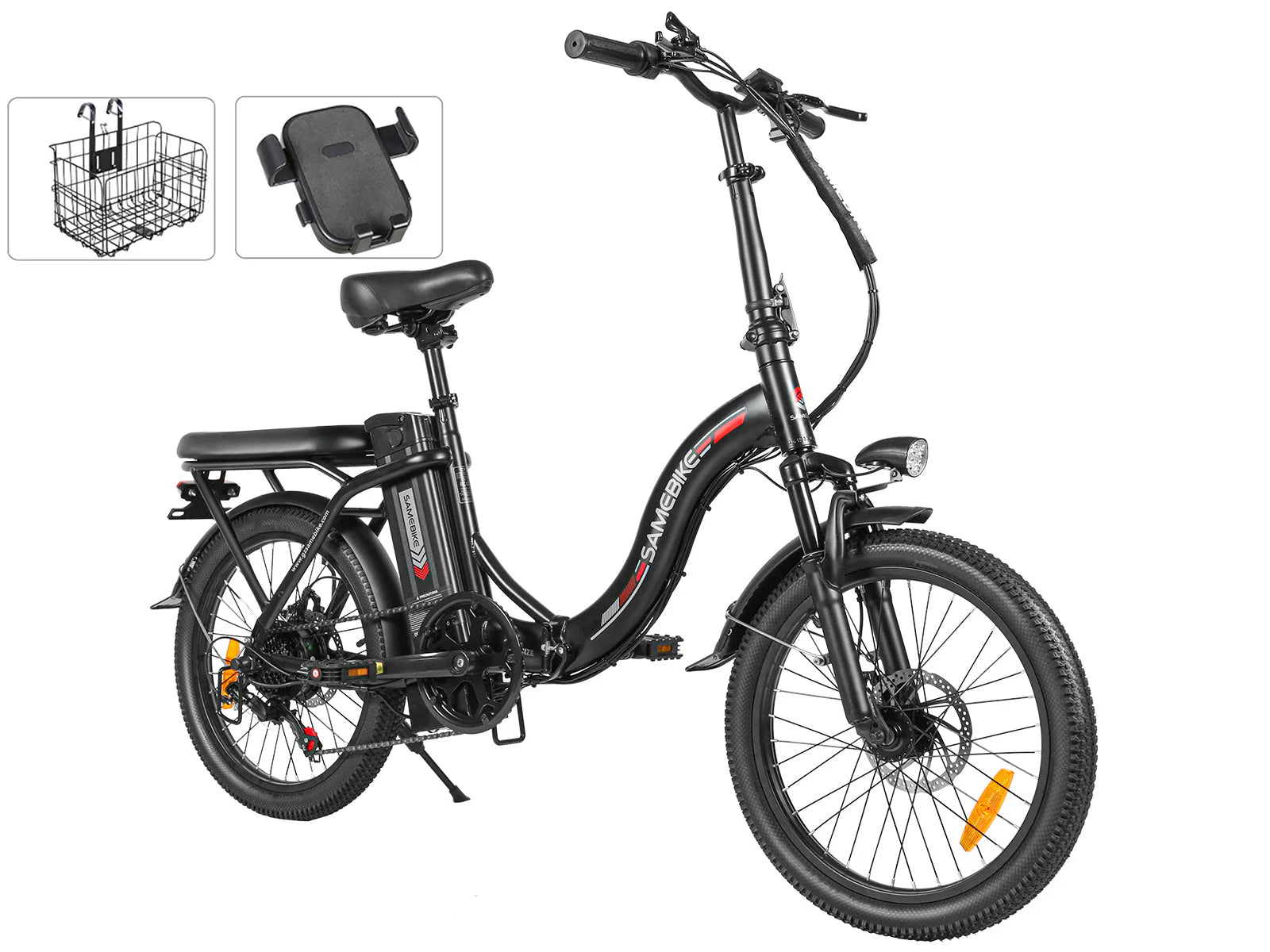 SAMEBIKE CY20 Folding Commuter Electric Bike (350W, 36V 13Ah, 20")