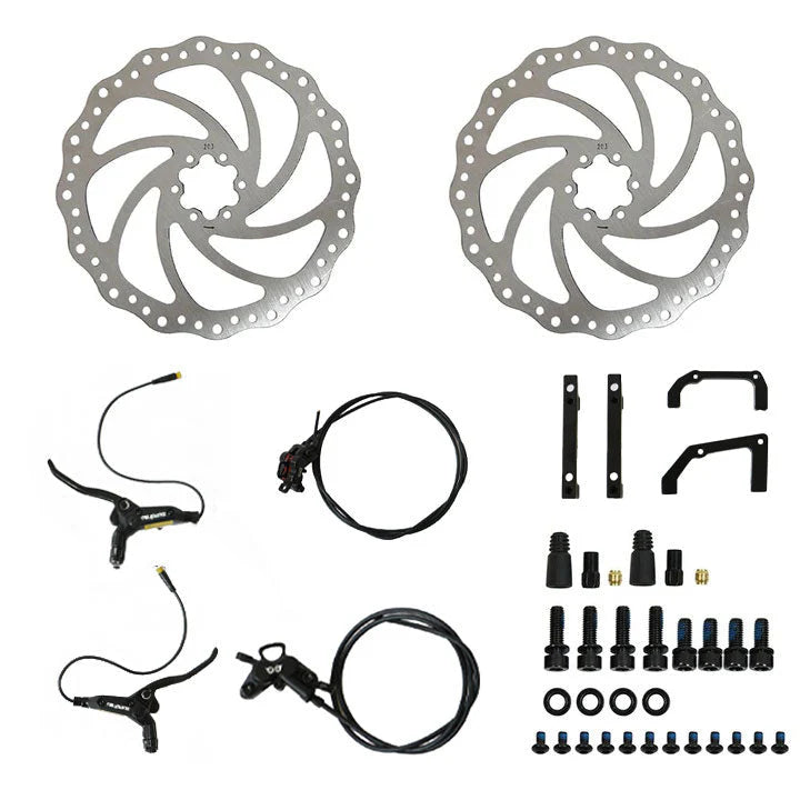 Eunorau 4-Piston Hydraulic Brake Set 203mm