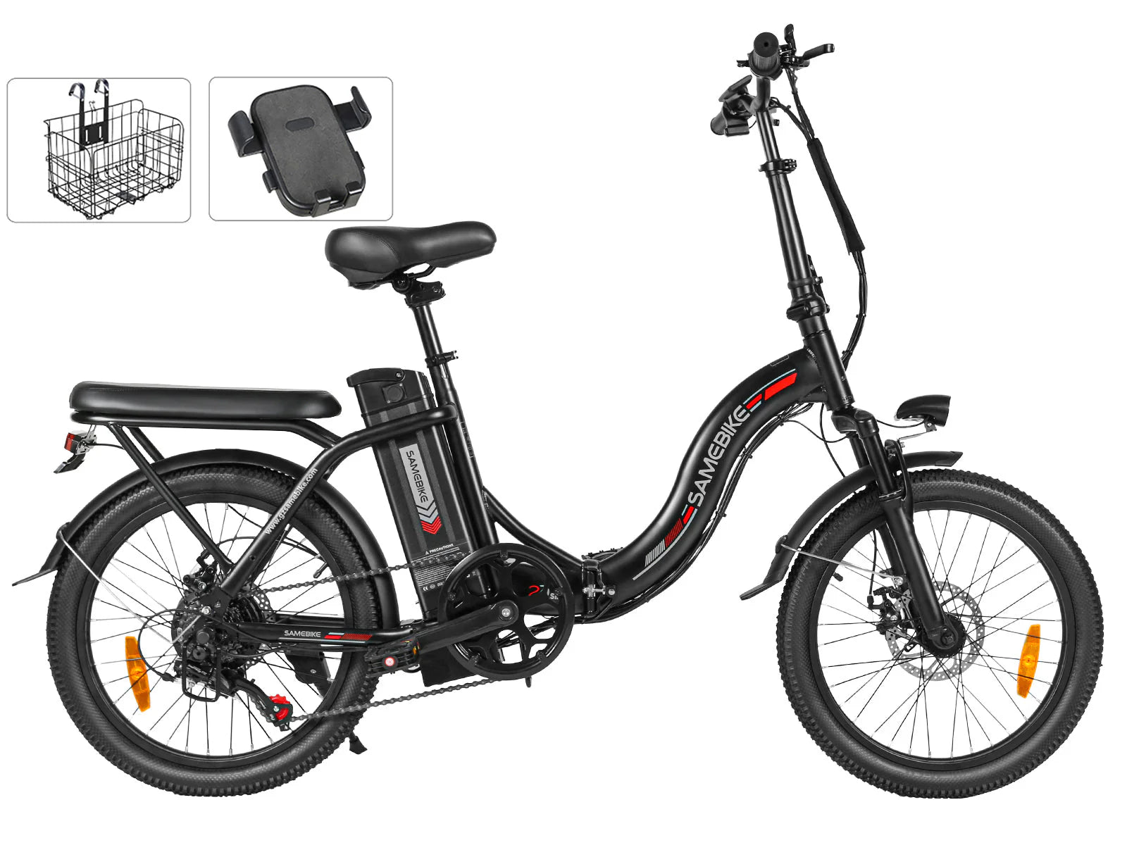 SAMEBIKE CY20 Folding Commuter Electric Bike (350W, 36V 13Ah, 20")