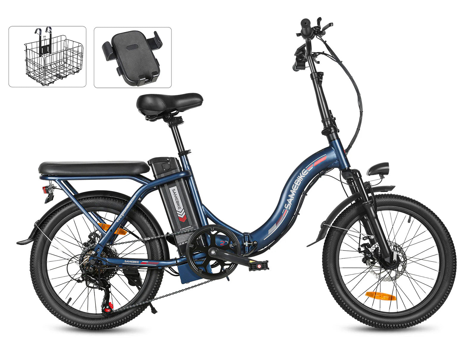 SAMEBIKE CY20 Folding Commuter Electric Bike (350W, 36V 13Ah, 20")