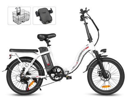 SAMEBIKE CY20 Folding Commuter Electric Bike (350W, 36V 13Ah, 20")