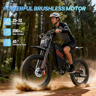 YVY Q8 Long Range Electric Motorbike — 60V, 2,100 Wh