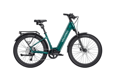 Velotric Discover 3 in Emerald Green, side view — Zeus eBikes Canada
