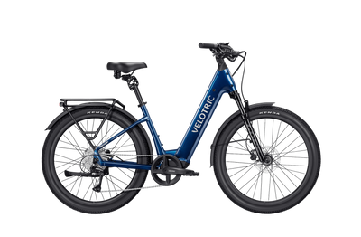 Velotric Discover 3 in Lemans Blue, side view — Zeus eBikes Canada