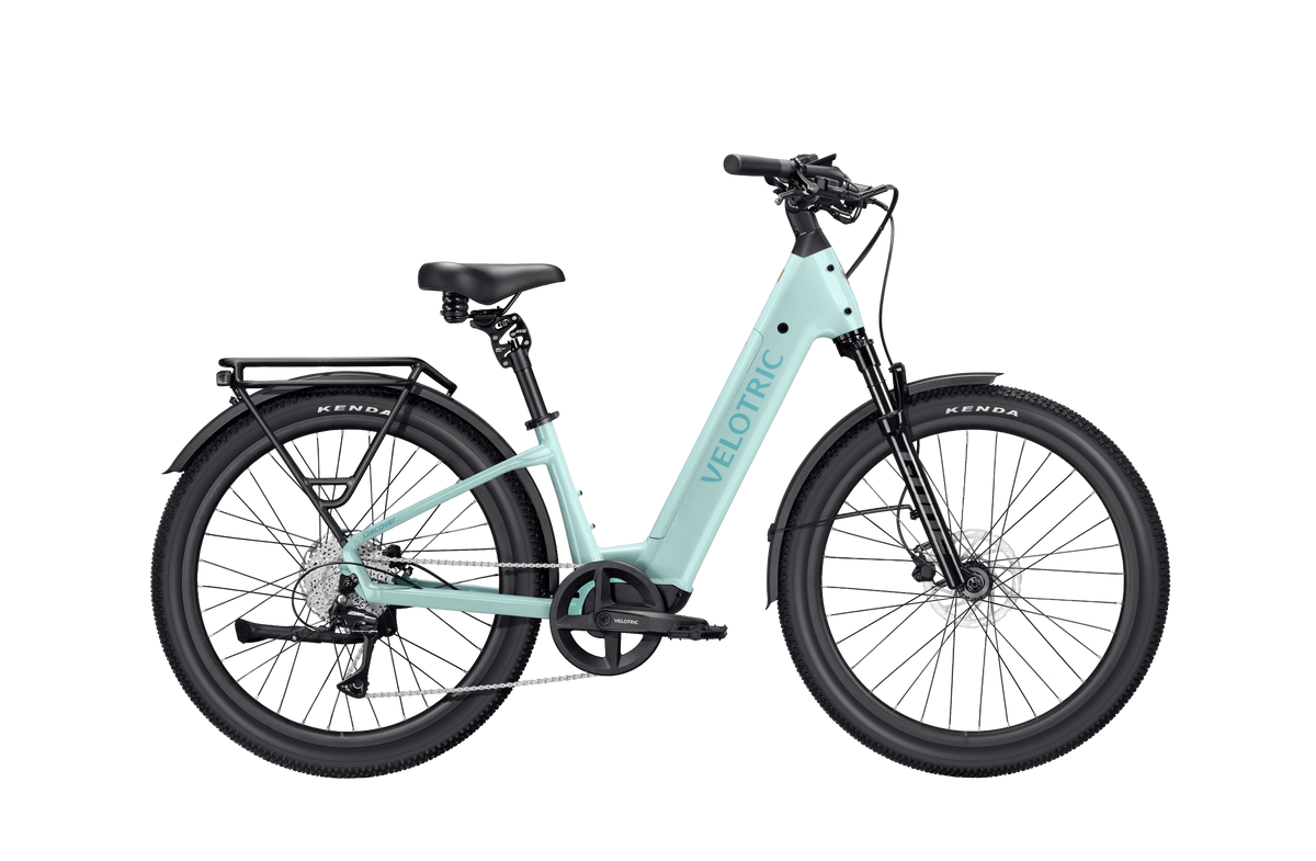 Velotric Discover 3 in Mint, side view — Zeus eBikes Canada