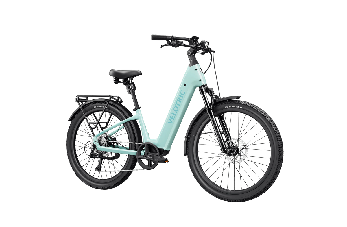 Velotric Discover 3 in Mint, front three-quarter view — Zeus eBikes Canada