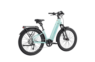 Velotric Discover 3 in Mint, rear three-quarter view — Zeus eBikes Canada