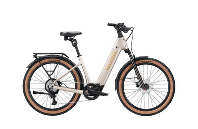 Velotric Discover M in Platinum Silver, side view — Zeus eBikes Canada