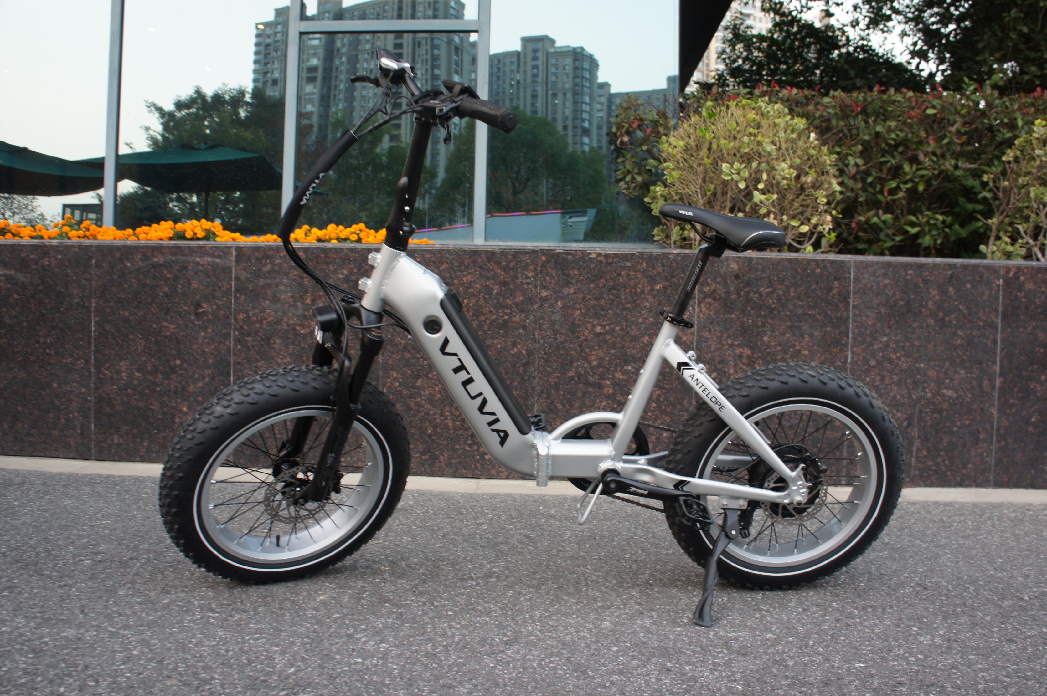 Vtuvia Antelope 750W Fat Tire Step Thru Folding Ebike