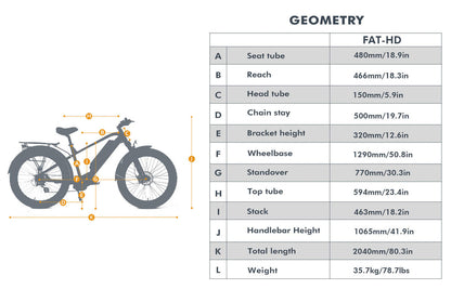 FAT-HD 1000W Ebike