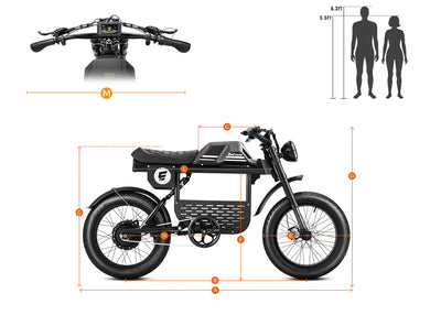Eahora FT-01 Max 2025 Moped-Style Electric Bike (48V 30Ah, 500W, Hydraulic Brakes)