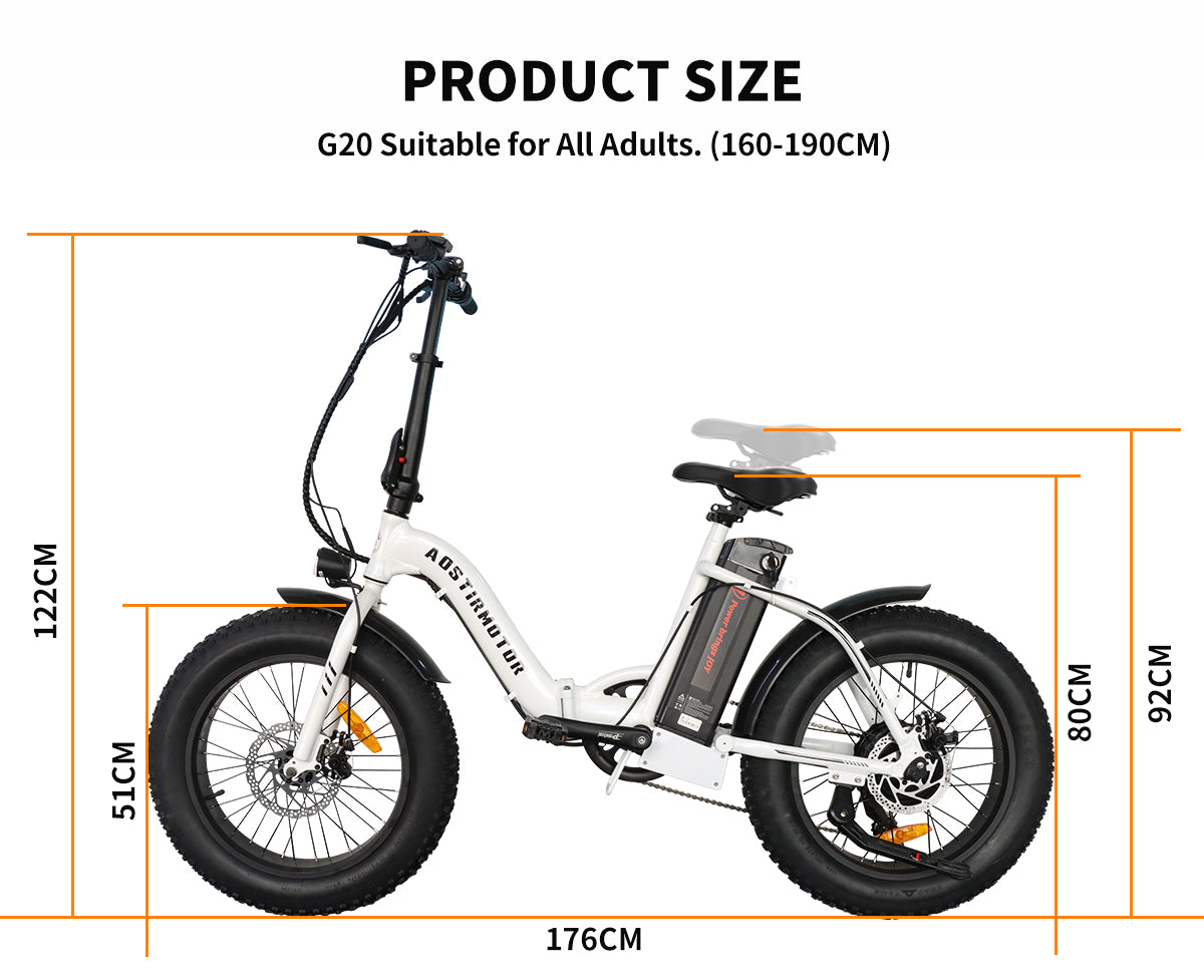 Aostirmotor G20 Fat Tire Folding Ebike