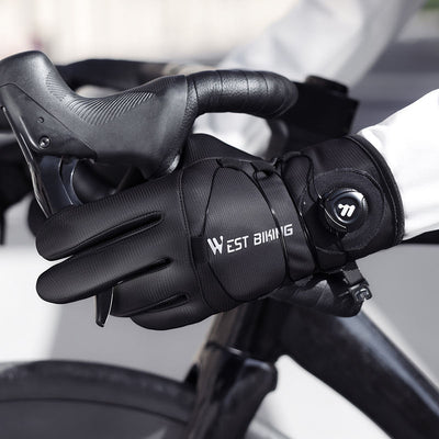 West Biking Thin Fleece Thermal Cycling Gloves