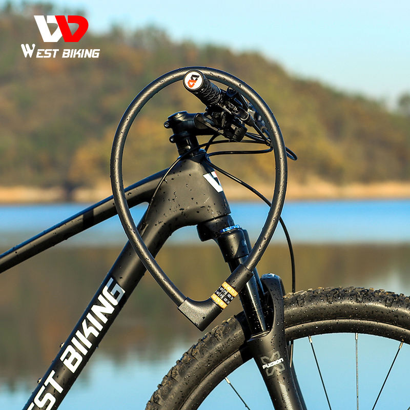 West Biking Portable Steel Cable Bike Lock