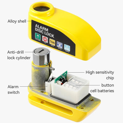 Disc Brake Alarm Lock