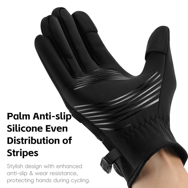West Biking Thin Fleece Thermal Cycling Gloves