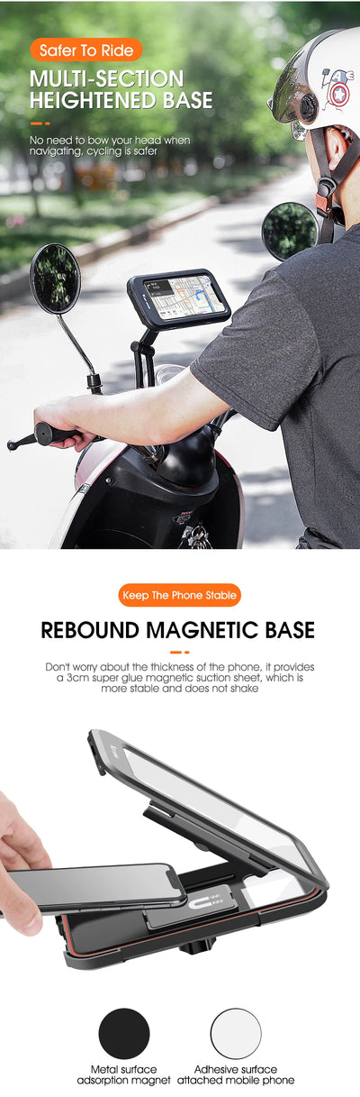 Enclosed Adjustable Universal Ebike Phone Holder