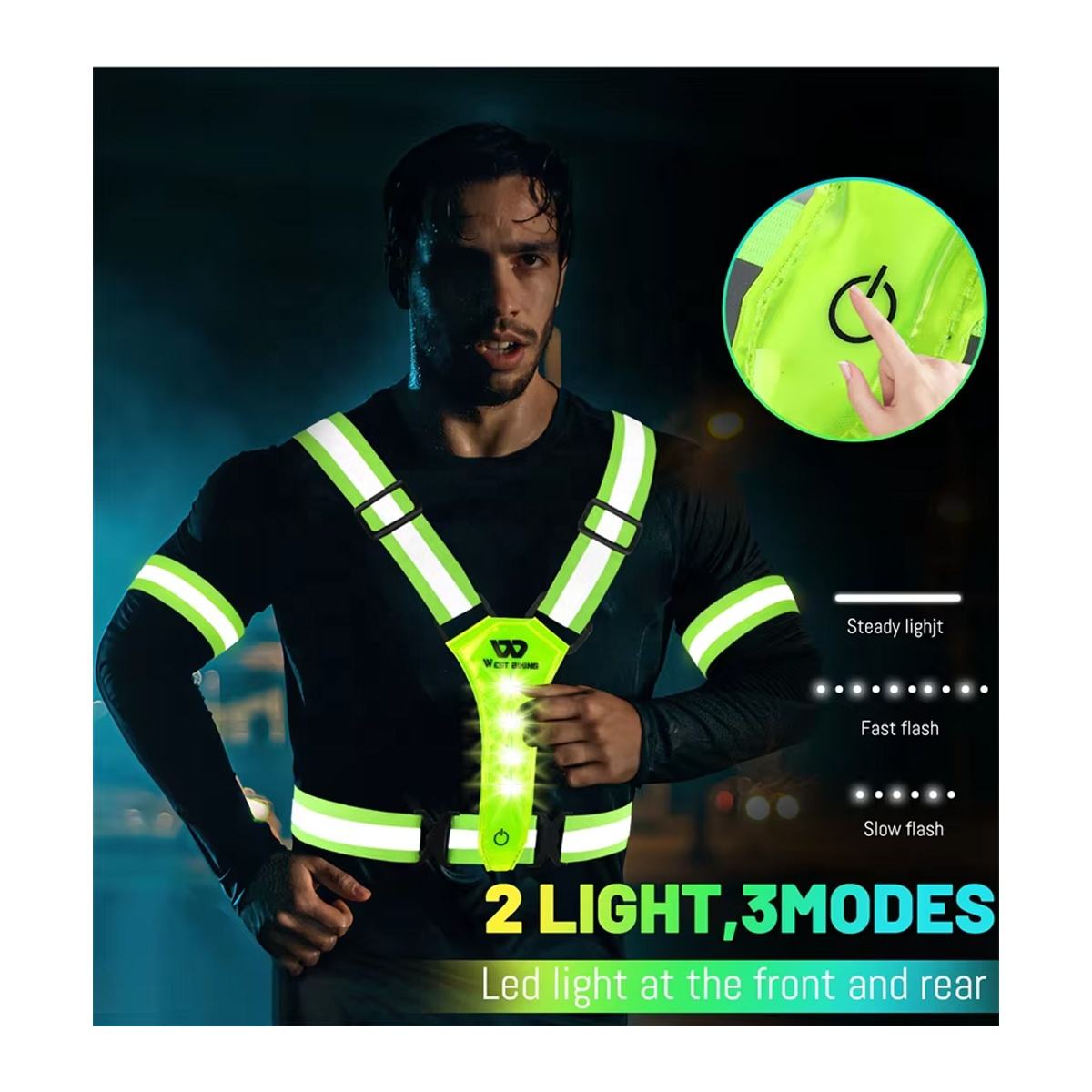 LED Reflective Safety Vest