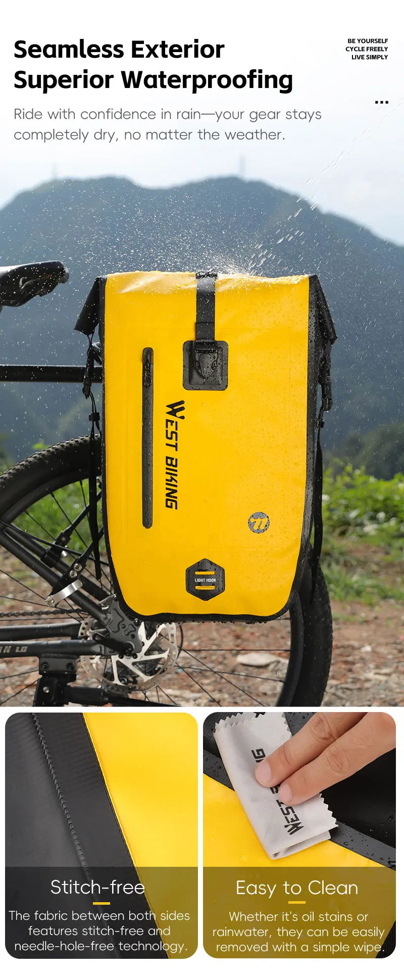 Waterproof 25L Pannier Bag