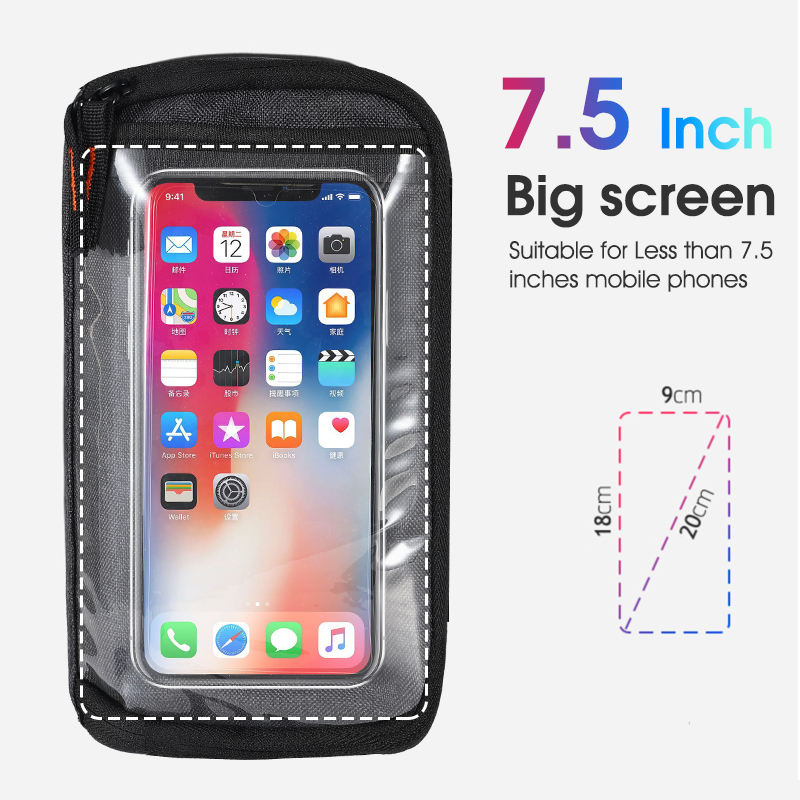 West Biking Multifunctional Handlebar Bag — 4.5L Insulated, Touch-Screen