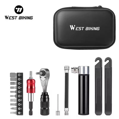 WEST BIKING Portable Multifunctional Bike Tool Kit