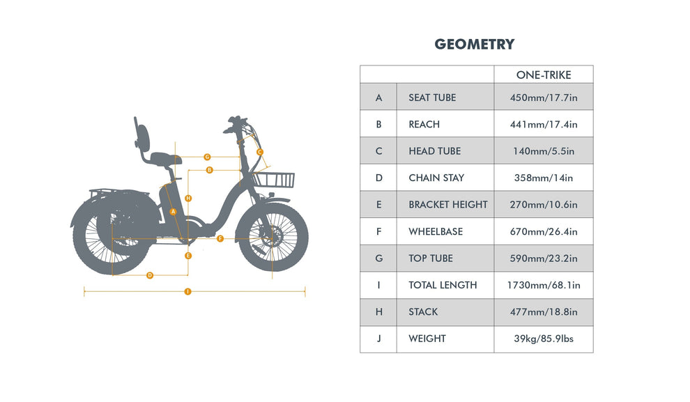 ONE-TRIKE 500W Electric tricycle