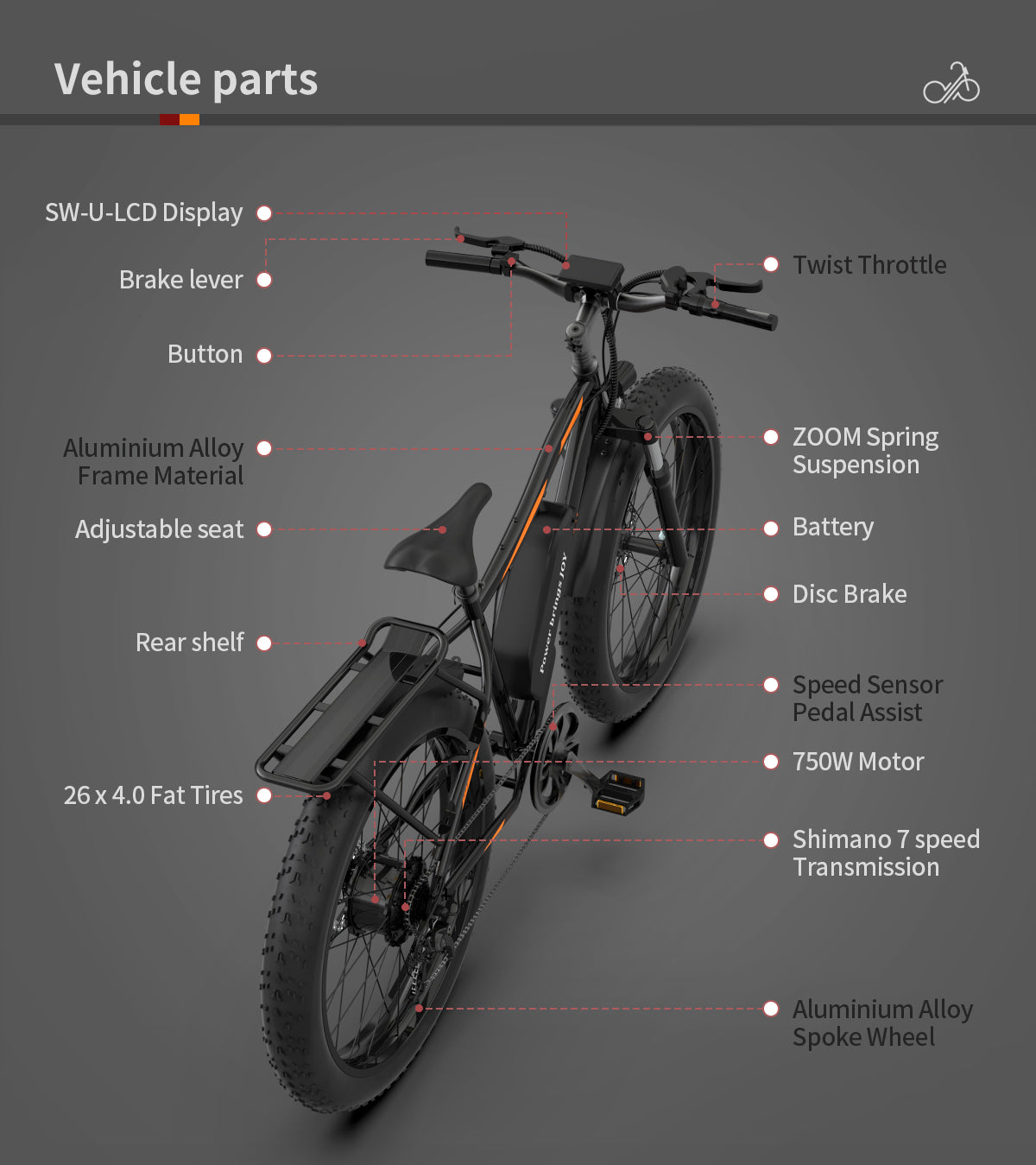 Aostirmotor S07 Fat Tire Mountain Ebike